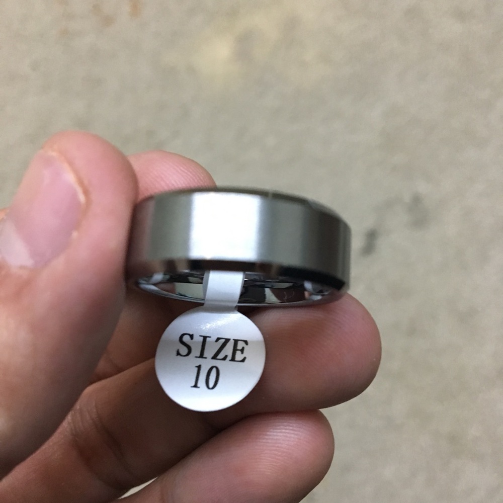 8mm Classic Tungsten Band Ring Jewelry Size 9-11 - Picture 5 of 8